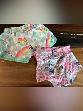 Handmade bluey bloomer and shorty set